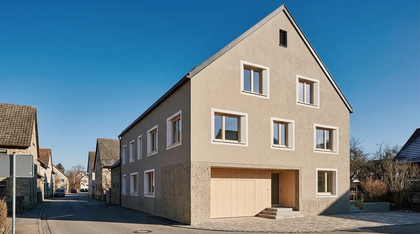 Dorfhaus an der Strasse – Visualisierung