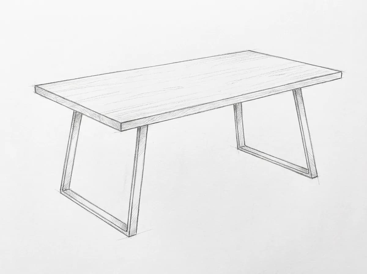 Möbelskizze – Vorher