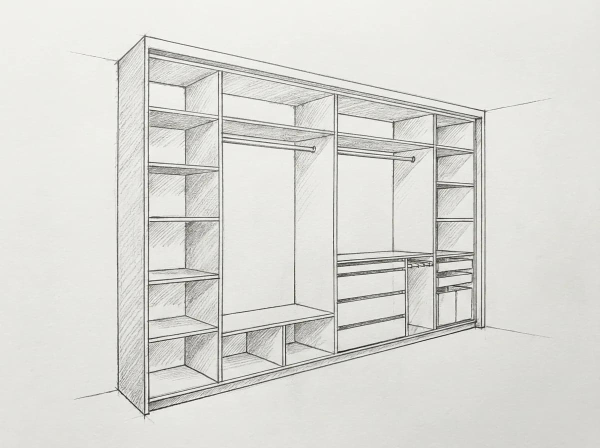 Möbelskizze – Vorher